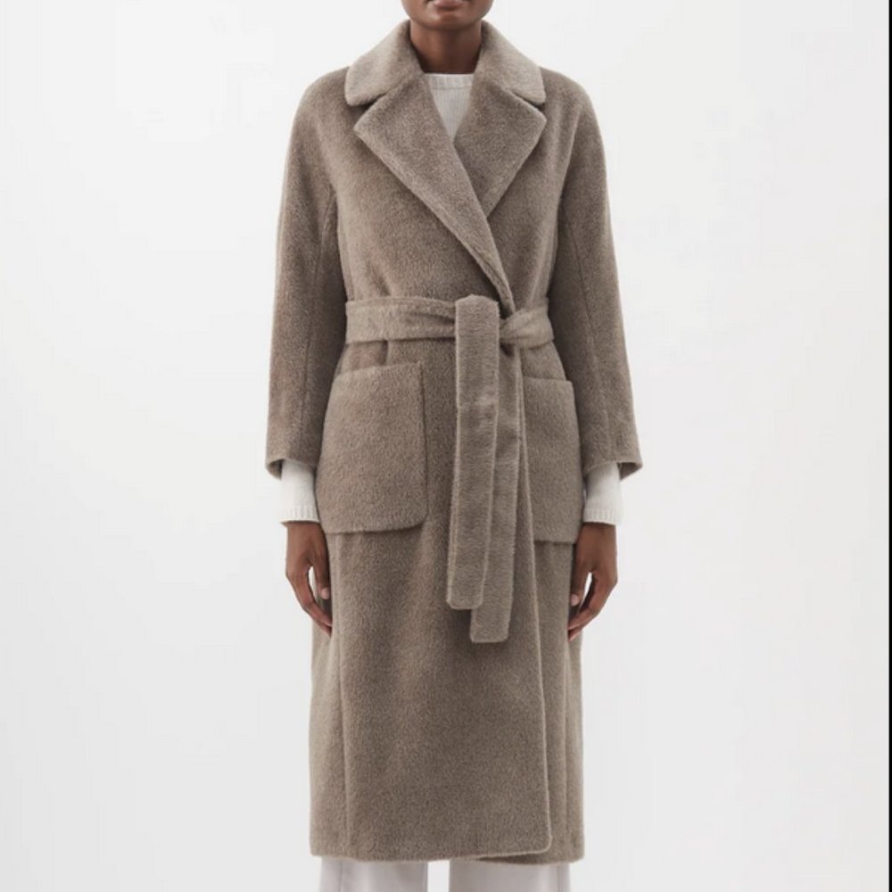 S Max Mara Malesia Coat, Beige Size 4 - Picture 11 of 16